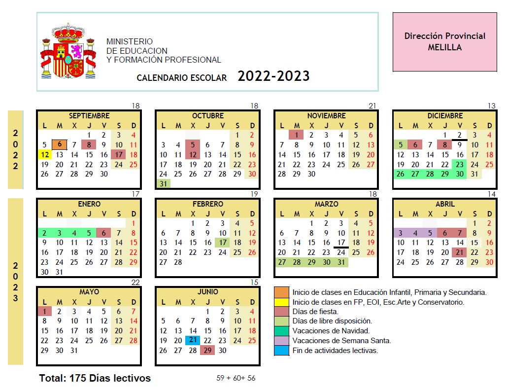 calendario 2022/23